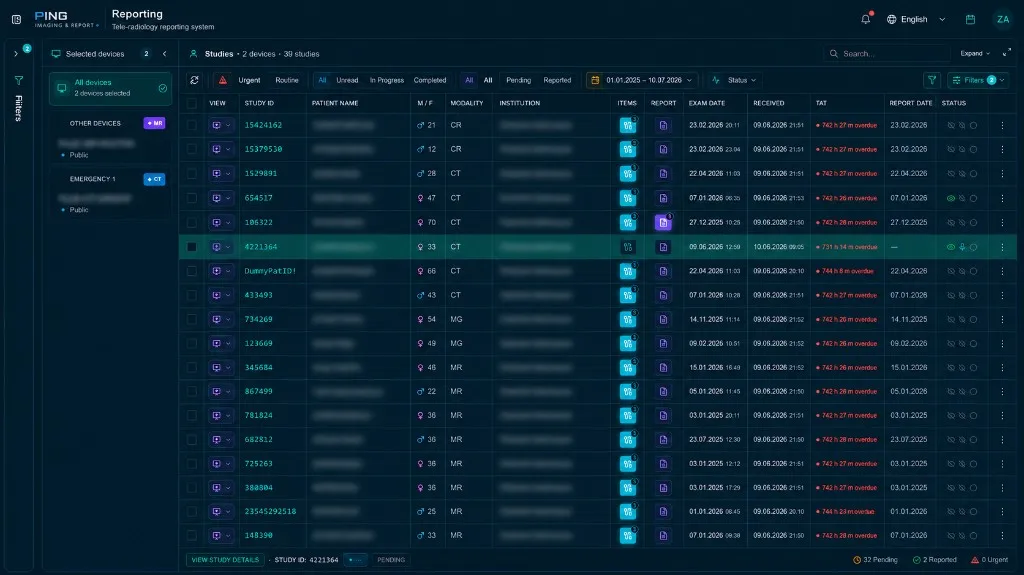 Teleradiology Reporting Platform
